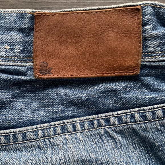 SLIQ Mens Faded Distressed Jeans - Picture 5 of 6